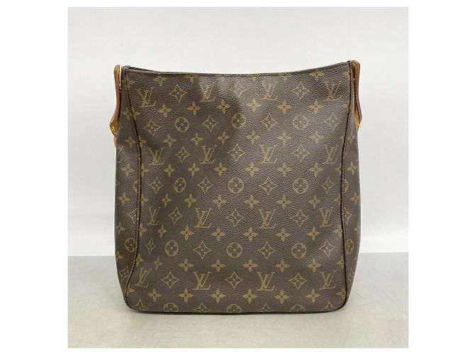 Borsa a tracolla Louis Vuitton Monogram Looping GM Marrone - vista 10