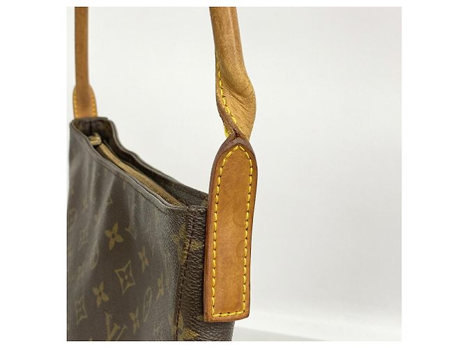 Borsa a tracolla Louis Vuitton Monogram Looping GM Marrone - vista 7