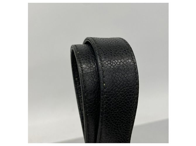 Borsa a tracolla Chanel Triple Coco in pelle caviar Nero - vista 10
