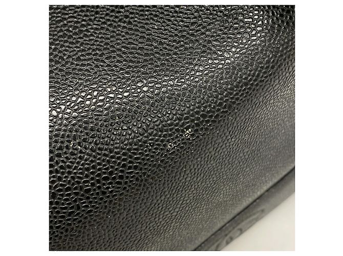 Borsa a tracolla Chanel Triple Coco in pelle caviar Nero - vista 12