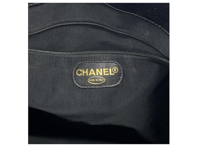Borsa a tracolla Chanel Triple Coco in pelle caviar Nero - vista 5