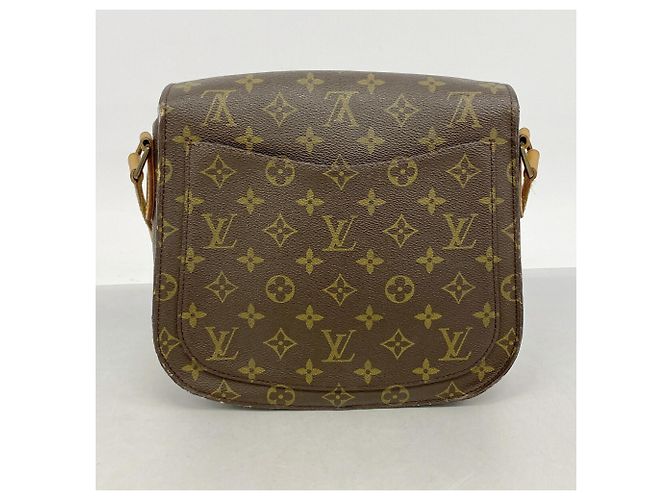 Borsa a tracolla Louis Vuitton Monogram Saint Cloud GM Marrone - vista 13