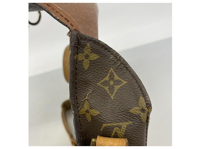 Borsa a tracolla Louis Vuitton Monogram Saint Cloud GM Marrone - vista 8