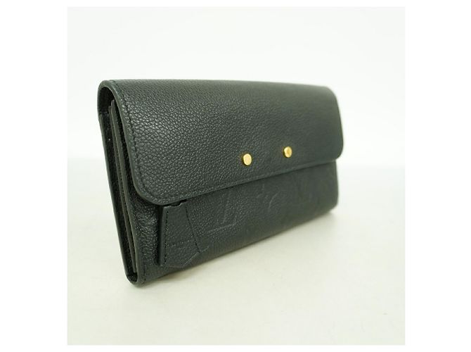Louis Vuitton Monogram Empreinte Portefeuille Pont Neuf Long Wallet Nero - vista 2