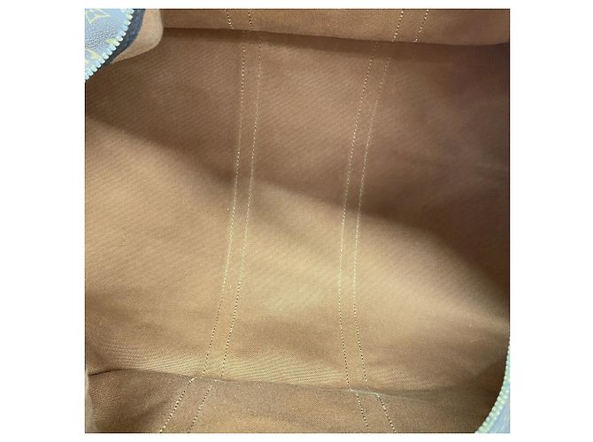 Borsa Louis Vuitton Boston Monogram Keepall 55 Marrone - vista 4