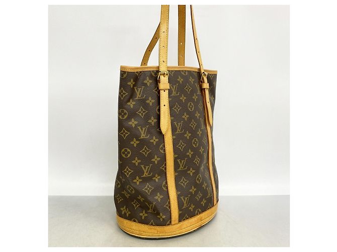 Borsa Tote Louis Vuitton Monogram Bucket GM Marrone - vista 2