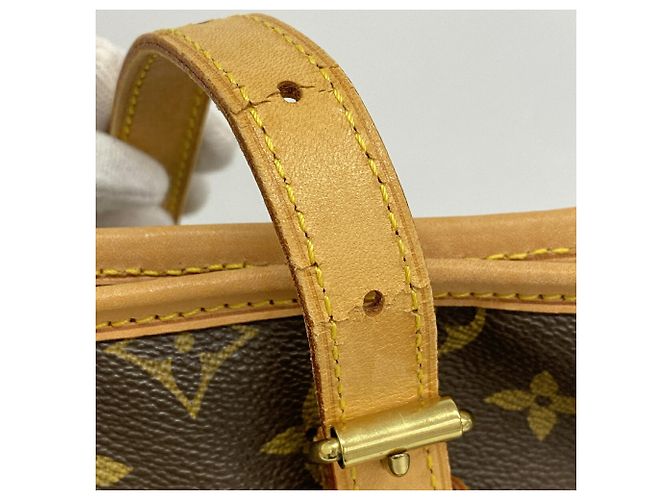 Borsa Tote Louis Vuitton Monogram Bucket GM Marrone - vista 6