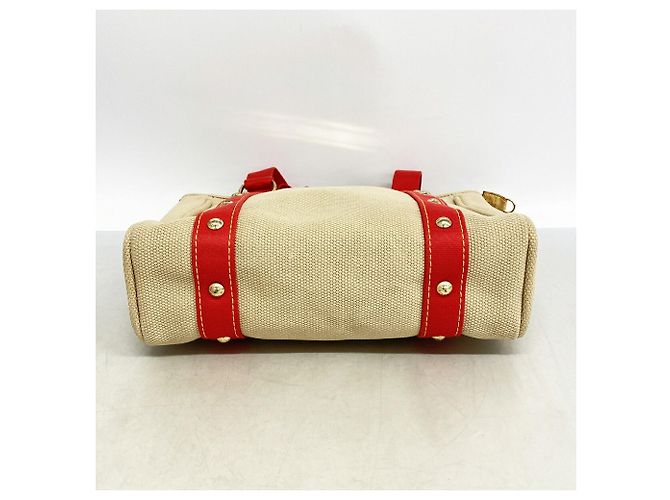 Borsa Louis Vuitton Antigua Cabas MM Beige - vista 3