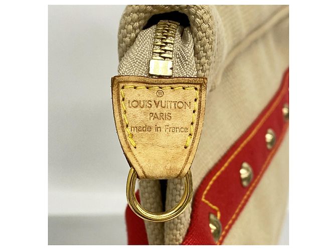 Borsa Louis Vuitton Antigua Cabas MM Beige - vista 5