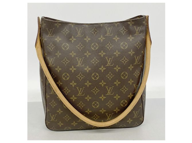 Borsa a tracolla Louis Vuitton Monogram Looping GM Marrone - vista 10