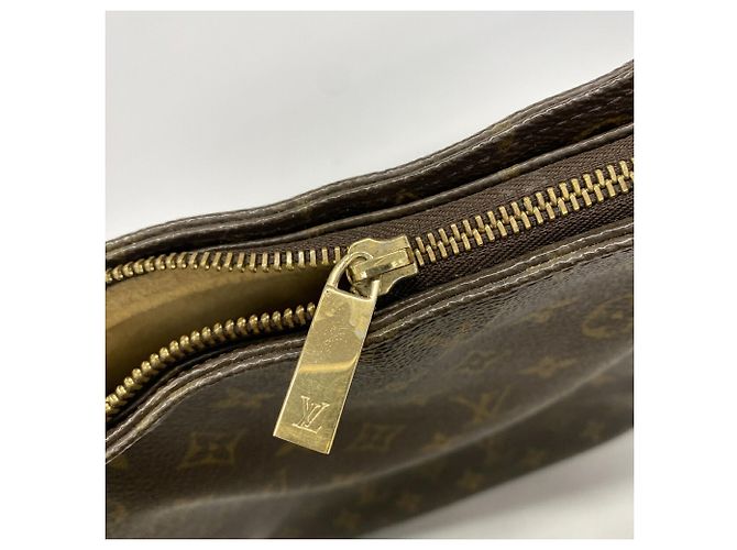 Borsa a tracolla Louis Vuitton Monogram Looping GM Marrone - vista 9