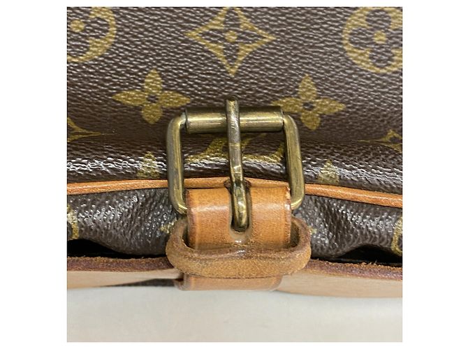 Borsa a tracolla Louis Vuitton Monogram Cartouchiere GM Marrone - vista 13