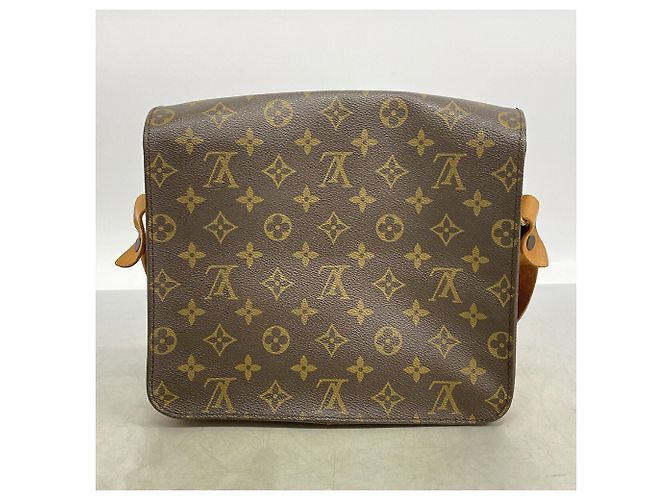Borsa a tracolla Louis Vuitton Monogram Cartouchiere GM Marrone - vista 14