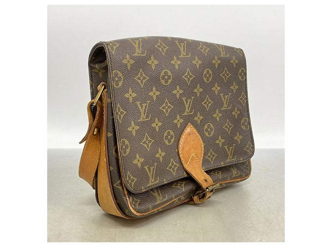 Borsa a tracolla Louis Vuitton Monogram Cartouchiere GM Marrone - vista 2