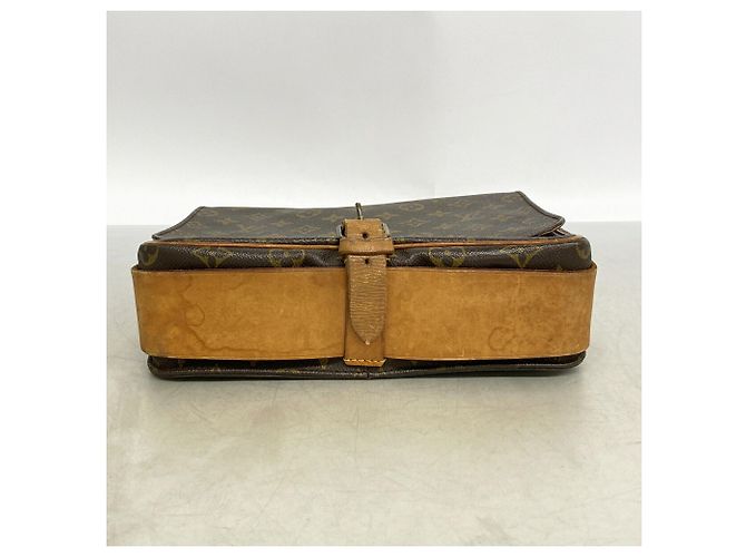 Borsa a tracolla Louis Vuitton Monogram Cartouchiere GM Marrone - vista 3