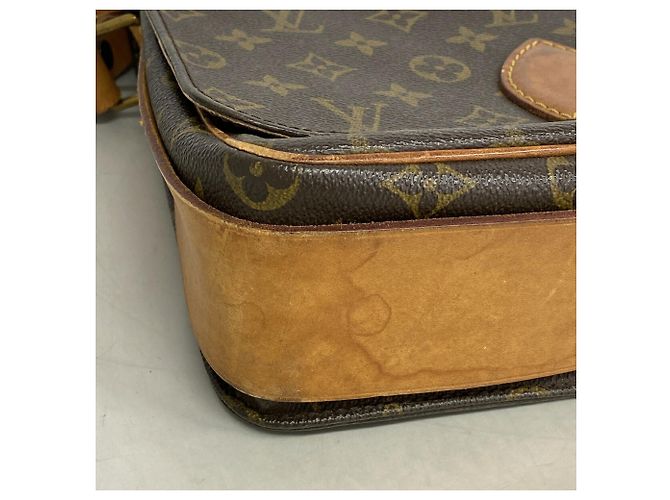 Borsa a tracolla Louis Vuitton Monogram Cartouchiere GM Marrone - vista 8