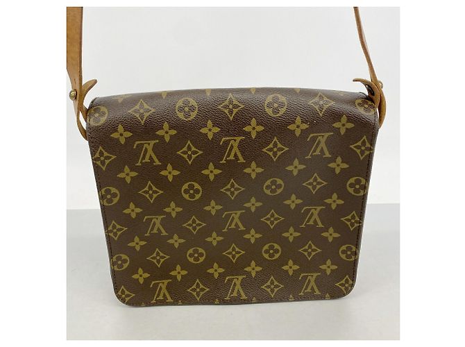 Borsa a tracolla Louis Vuitton Monogram Cartouchiere GM Marrone - vista 11
