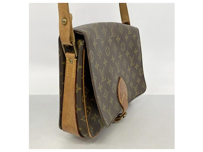 Borsa a tracolla Louis Vuitton Monogram Cartouchiere GM Marrone - vista 2