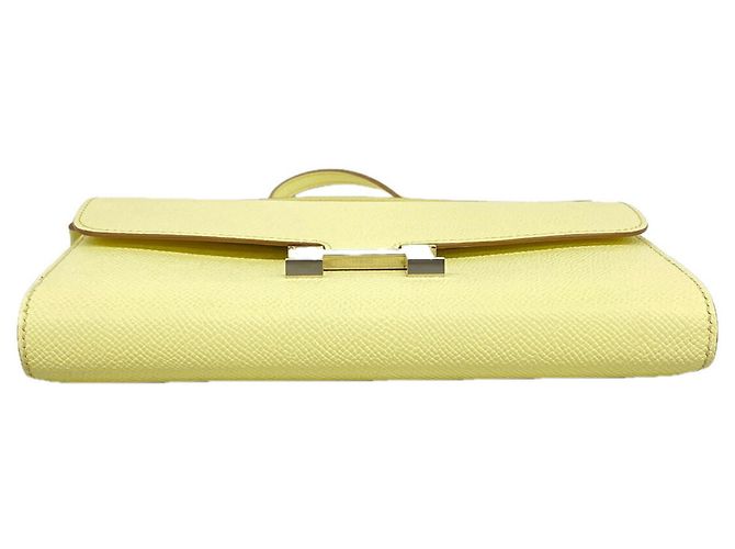 Hermès Constance Tougo Wallet/Shoulder Wallet Giallo - vista 3