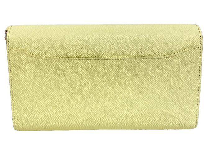 Hermès Constance Tougo Wallet/Shoulder Wallet Giallo - vista 7