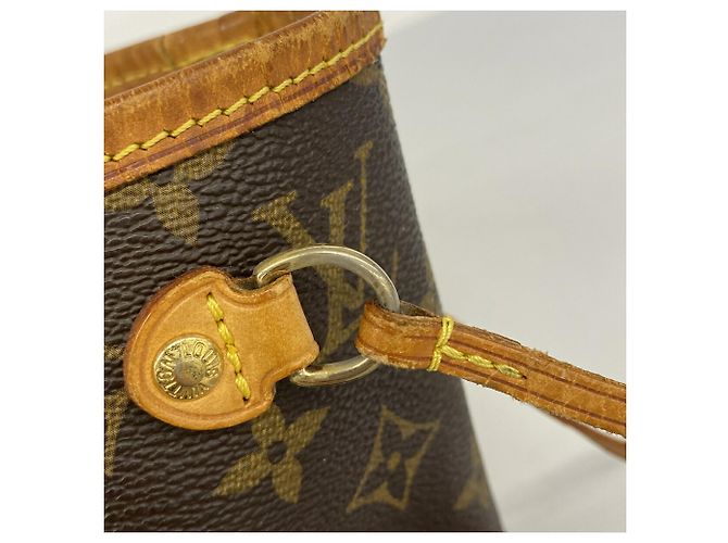 Borsa Tote Louis Vuitton Monogram Neverfull PM Marrone - vista 10