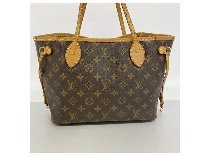 Borsa Tote Louis Vuitton Monogram Neverfull PM Marrone - vista 12