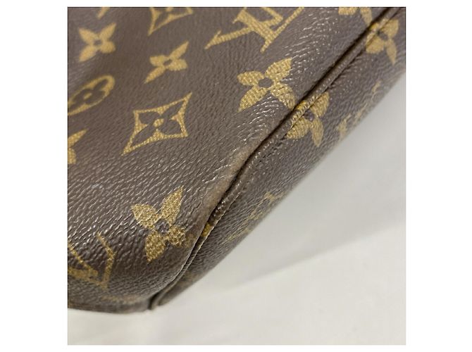 Borsa Tote Louis Vuitton Monogram Neverfull PM Marrone - vista 8