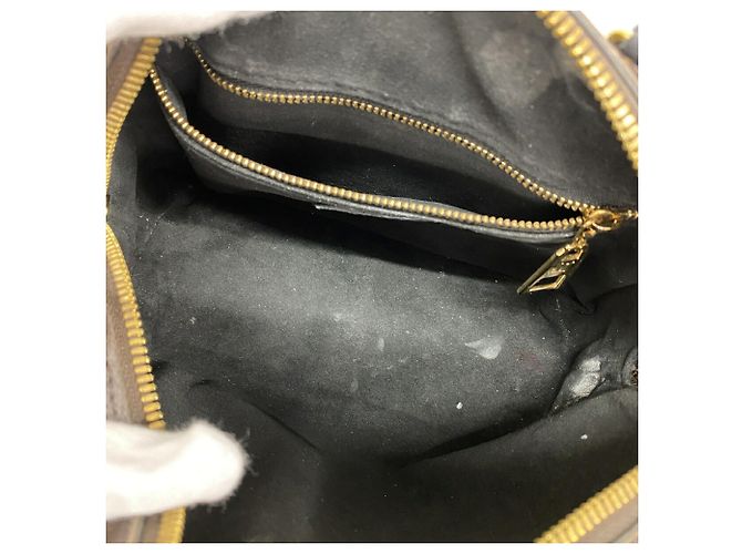 Borsa Louis Vuitton Monogram Petite Marsouple Marrone - vista 4
