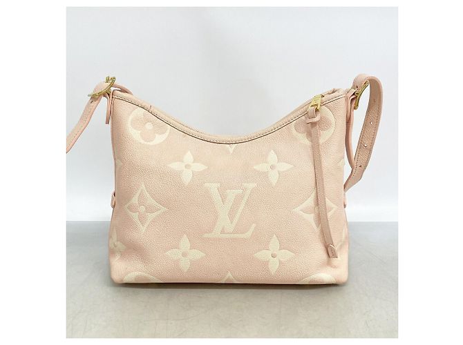 Borsa a tracolla Louis Vuitton Monogram Empreinte Bicolor Carryall Zip PM Rosa Bianco - vista 12