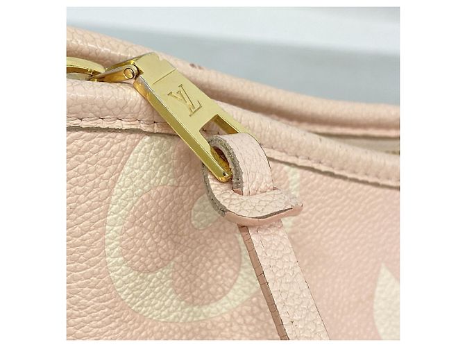 Borsa a tracolla Louis Vuitton Monogram Empreinte Bicolor Carryall Zip PM Rosa Bianco - vista 9