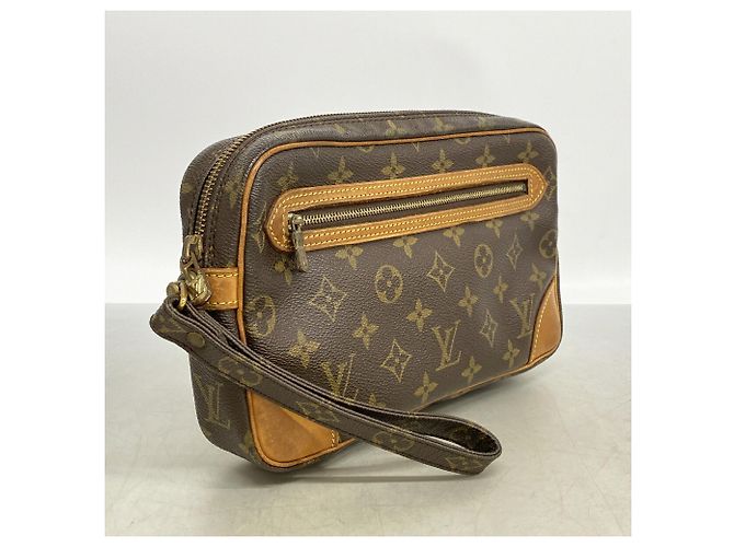 Borsa a pochette Louis Vuitton Monogram Marly Dragonne GM Marrone - vista 2