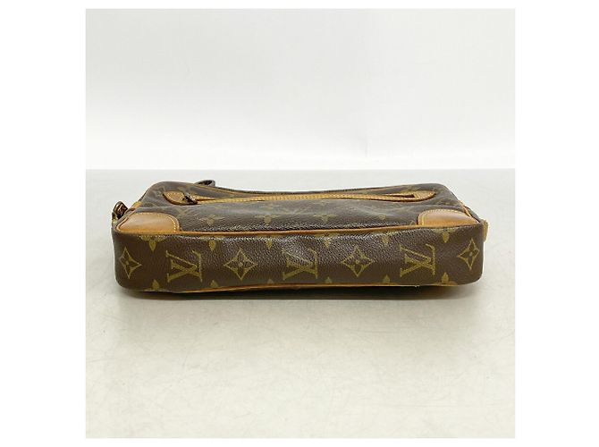 Borsa a pochette Louis Vuitton Monogram Marly Dragonne GM Marrone - vista 3