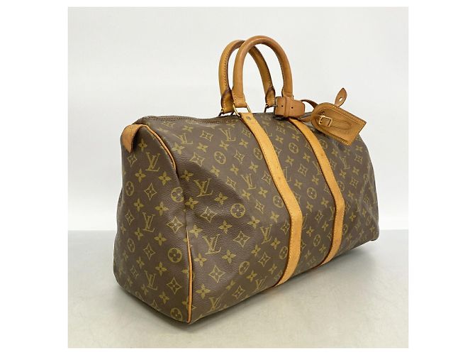 Louis Vuitton Boston Monogram Keepall 45 Marrone - vista 2