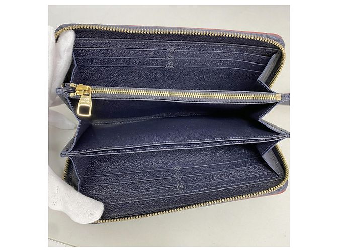 Portafoglio Zippy Monogram Empreinte Louis Vuitton Rosso - vista 3