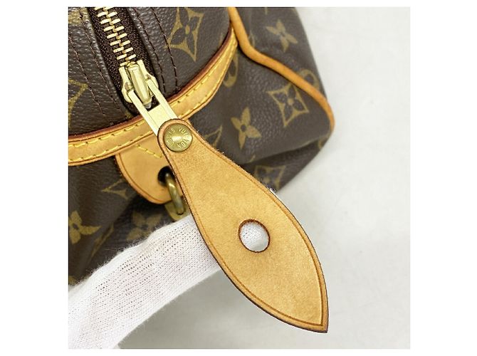 Borsa Louis Vuitton Monogram Montorgueil PM Marrone - vista 10