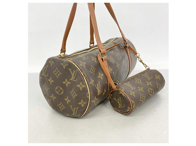 Borsa Louis Vuitton Monogram Papillon 30 Marrone - vista 2
