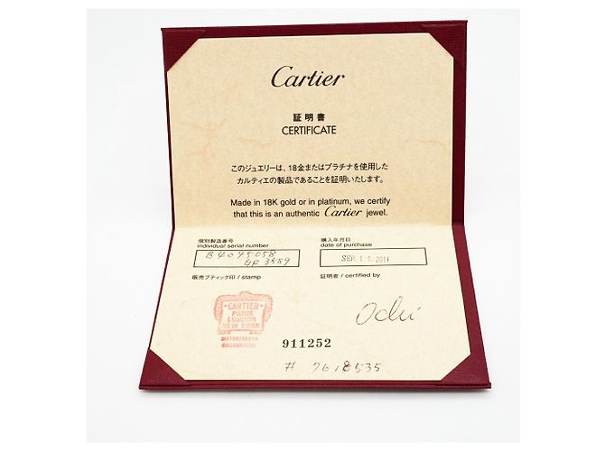 Bague Cartier Lanieres en or blanc 18K - vue 9