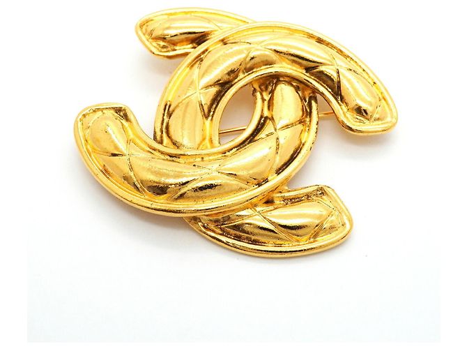 Spilla Chanel placcata oro D'oro - vista 2