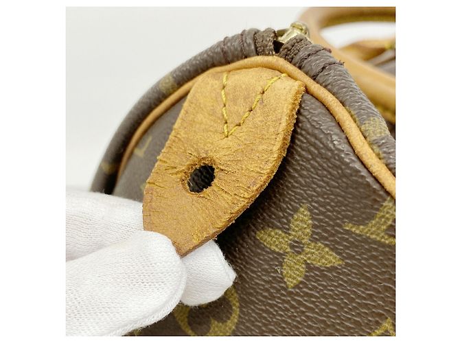 Borsa Louis Vuitton Monogram Speedy 35 Marrone - vista 11