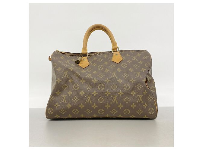 Borsa Louis Vuitton Monogram Speedy 35 Marrone - vista 13
