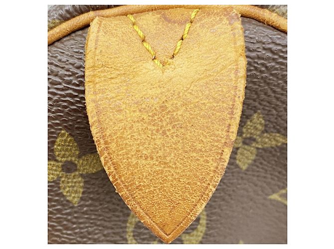 Borsa Louis Vuitton Monogram Speedy 35 Marrone - vista 5