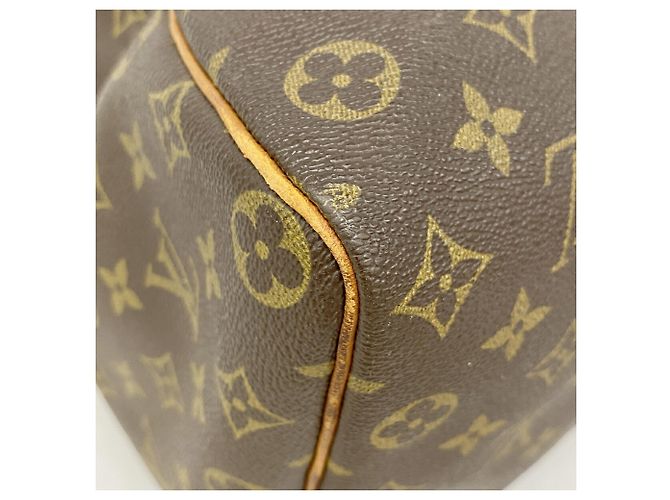Borsa Louis Vuitton Monogram Speedy 35 Marrone - vista 7