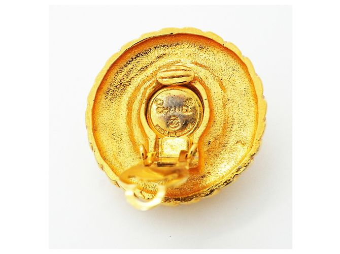 Orecchini a cerchio placcati oro Chanel D'oro - vista 4
