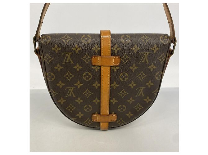 Borsa a tracolla Louis Vuitton Monogram Chantilly GM Marrone - vista 12