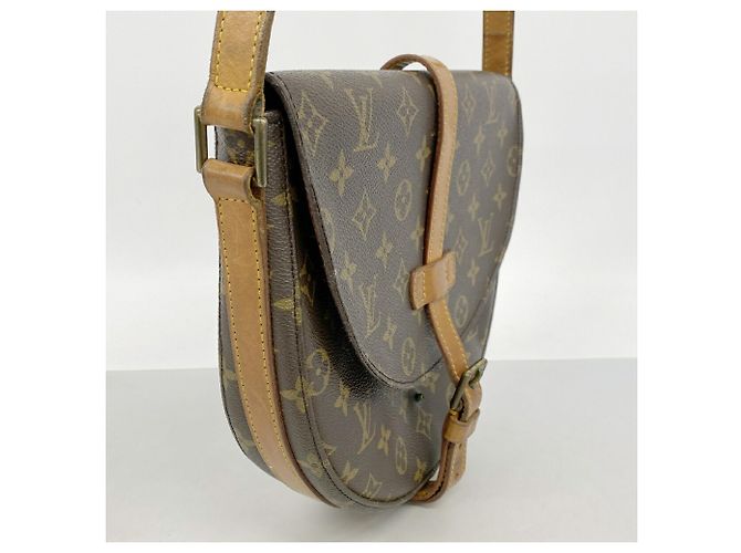 Borsa a tracolla Louis Vuitton Monogram Chantilly GM Marrone - vista 2