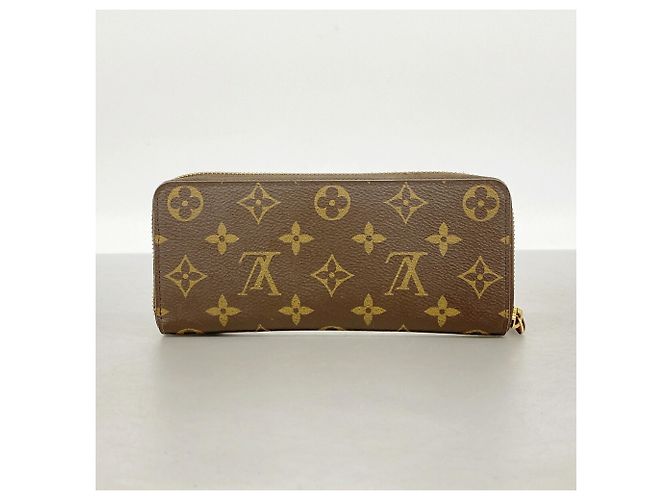 Louis Vuitton Monogram Portefeuille Clemence Long Wallet Marrone Fuschia - vista 10