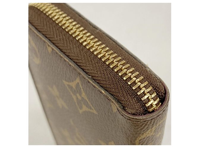 Louis Vuitton Monogram Portefeuille Clemence Long Wallet Marrone Fuschia - vista 6