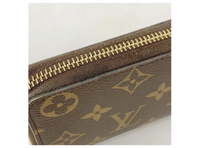 Louis Vuitton Monogram Portefeuille Clemence Long Wallet Marrone Fuschia - vista 7