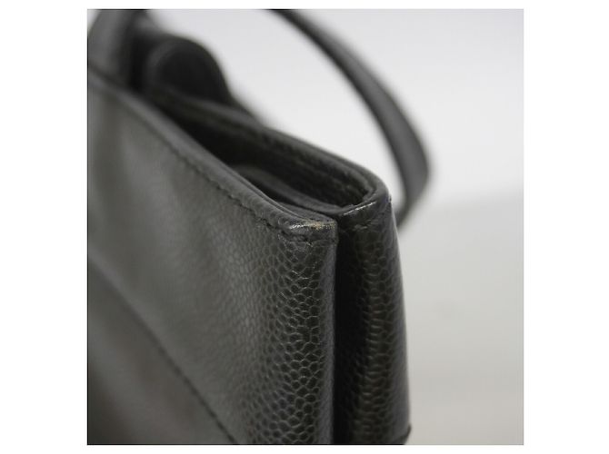Saco Tote Chanel em couro de bezerro granulado preto - vista 7