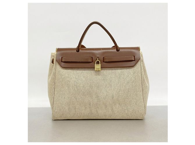 Hermès Hermes Herbag PM Handtasche Braun - Ansicht 16